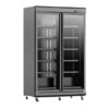 VITRINE RÉFRIGÉRÉE POSITIVE VENTILÉE À 2 PORTES BATTANTES 1060 LT