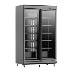 VITRINE RÉFRIGÉRÉE POSITIVE VENTILÉE À 2 PORTES BATTANTES 1060 LT