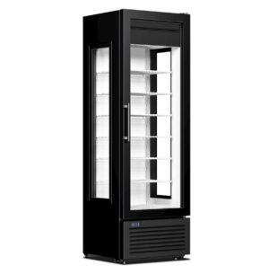 VITRINE NÉGATIVE STATIQUE À 1 PORTE BATTANTE 417 LITRES CRF 400 3D CRYSTAL