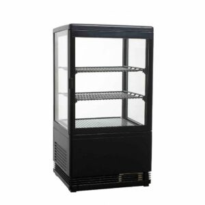 VITRINE MINI RÉFRIGÉRÉE POSITIVE NOIR  58 LT GCF