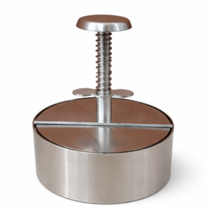PRESSE À HAMBURGER PROFESSIONNELLE EN INOX DIM Ø 14 X H 4.5 CM