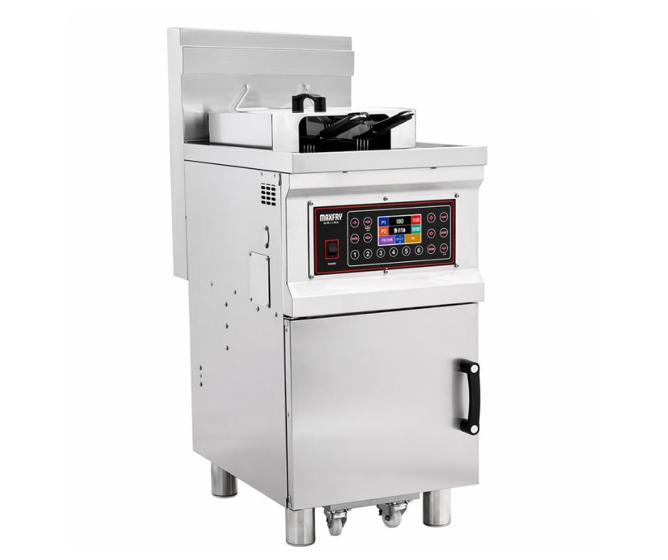FRITEUSE ELECTRIQUE OUVERTE AVEC ELEVATEUR FE300SL - MAKFRY